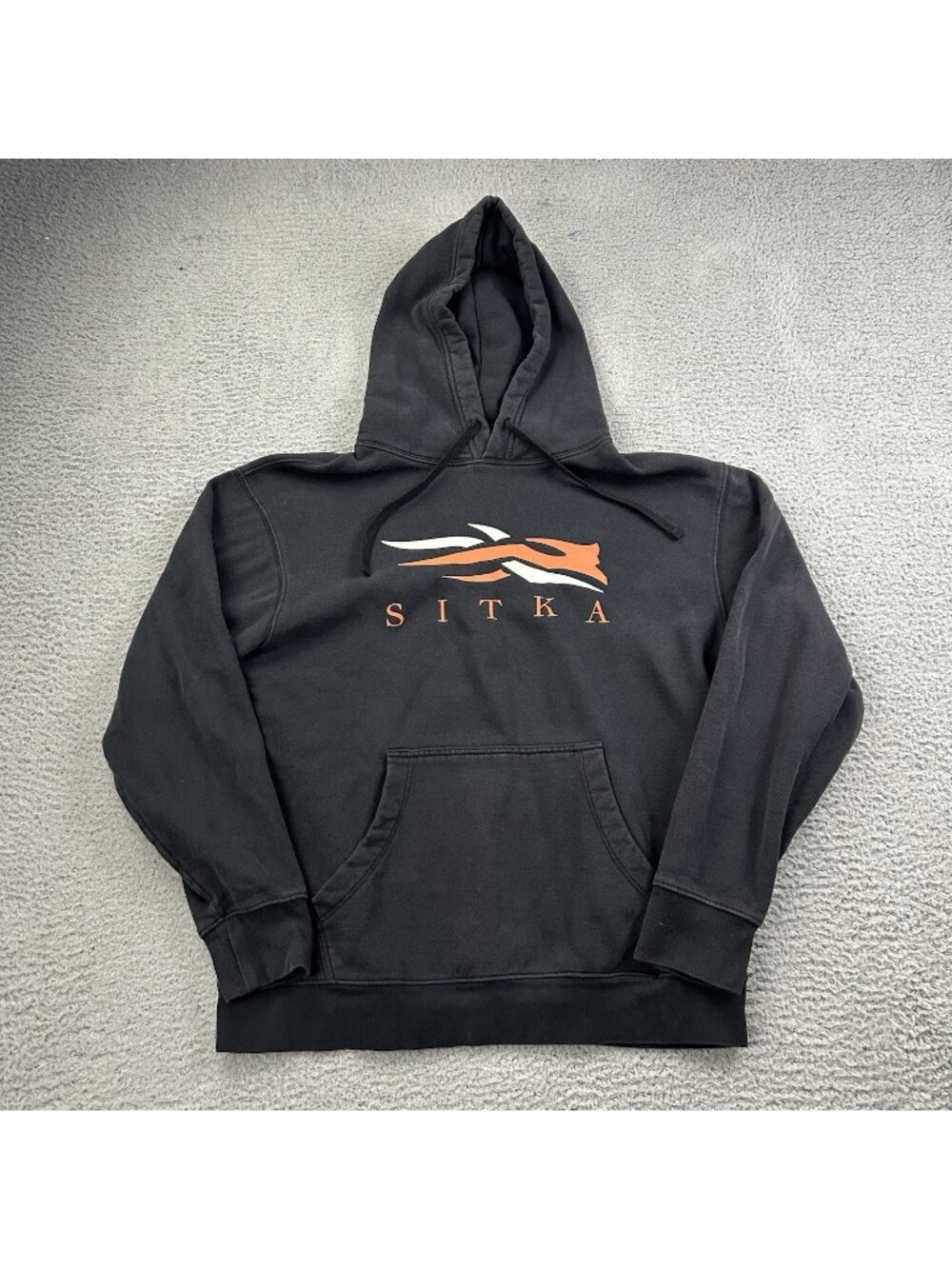 Sitka Hoodie Mens Large Black Sweatshirt Hunting Outdoor Gear Big Logo